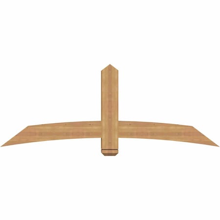 Ekena Millwork Bellingham Timber Gable Bracket, Western Red Cedar, 72"W x 27"H x 5 1/2"D x 5 1/2"F, 9/12 Pitch GBW072X27X0606BEL00SWR